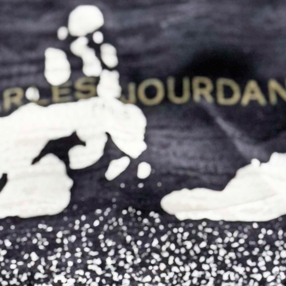 100% SILK SCARF, CHARLES JOURDAN PARIS, BLACK/WHITE, 54 x 52 INCHES, SMALL FRING - Picture 2 of 6